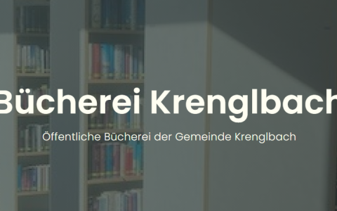 Hauptmenü neue Website Bibliothek Krenglbach